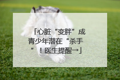 心脏“变胖”成青少年潜在“杀手”！医生提醒→