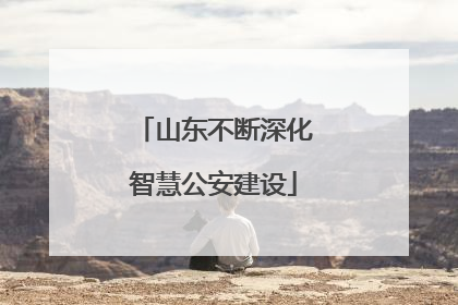 山东不断深化智慧公安建设