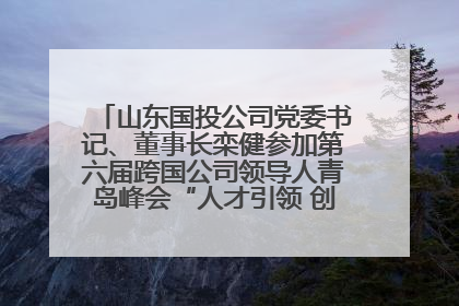 山东国投公司党委书记、董事长栾健参加第六届跨国公司领导人青岛峰会“人才引领 创新驱动”人力资源高质量发展对话会