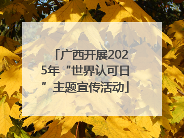 广西开展2025年“世界认可日”主题宣传活动