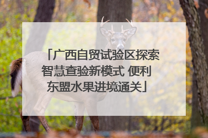 广西自贸试验区探索智慧查验新模式 便利东盟水果进境通关