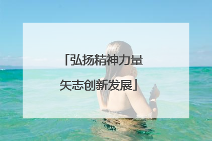 弘扬精神力量 矢志创新发展