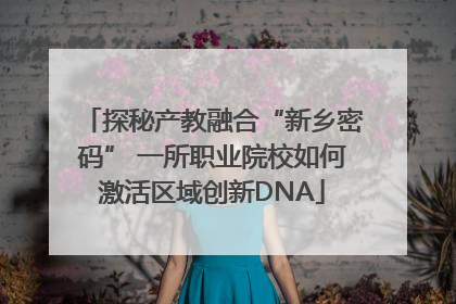 探秘产教融合“新乡密码” 一所职业院校如何激活区域创新DNA