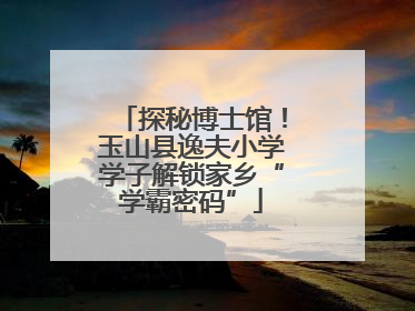 探秘博士馆！玉山县逸夫小学学子解锁家乡“学霸密码”