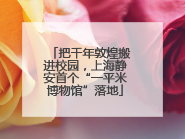 把千年敦煌搬进校园，上海静安首个“一平米博物馆”落地