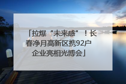 拉爆“未来感”！长春净月高新区携92户企业亮相光博会