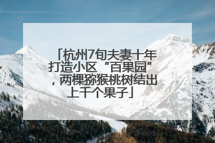 杭州7旬夫妻十年打造小区“百果园”，两棵猕猴桃树结出上千个果子