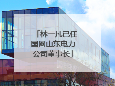 林一凡已任国网山东电力公司董事长