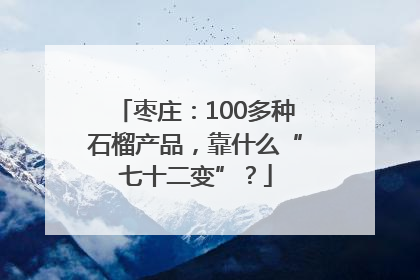 枣庄：100多种石榴产品，靠什么“七十二变”？
