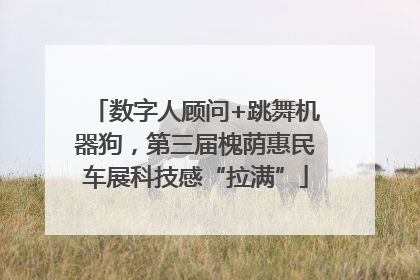 数字人顾问+跳舞机器狗，第三届槐荫惠民车展科技感“拉满”