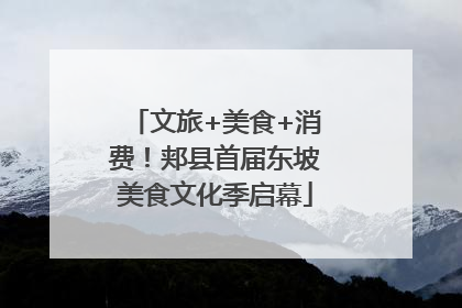 文旅+美食+消费！郏县首届东坡美食文化季启幕