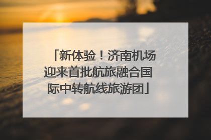 新体验！济南机场迎来首批航旅融合国际中转航线旅游团