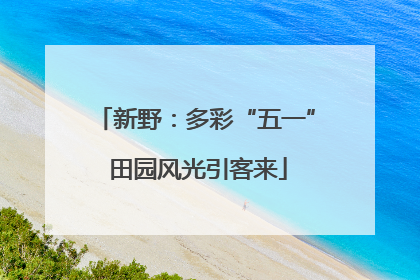新野：多彩“五一” 田园风光引客来
