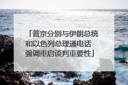 普京分别与伊朗总统和以色列总理通电话 强调重启谈判重要性