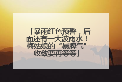 暴雨红色预警，后面还有一大波雨水！梅姑娘的“暴脾气”收敛要再等等