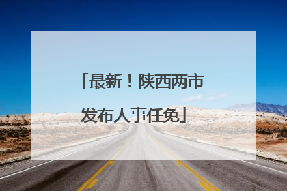 最新！陕西两市发布人事任免