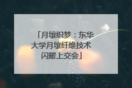 月壤织梦：东华大学月壤纤维技术闪耀上交会