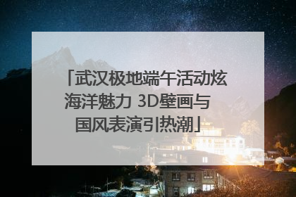 武汉极地端午活动炫海洋魅力 3D壁画与国风表演引热潮