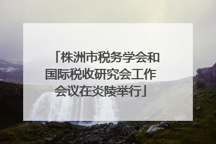 株洲市税务学会和国际税收研究会工作会议在炎陵举行
