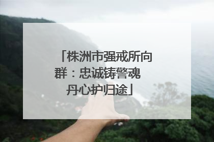 株洲市强戒所向群：忠诚铸警魂 丹心护归途