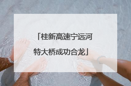 桂新高速宁远河特大桥成功合龙