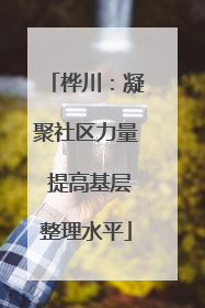桦川：凝聚社区力量 提高基层整理水平