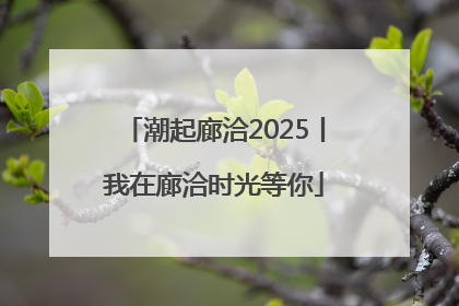 潮起廊洽2025丨我在廊洽时光等你