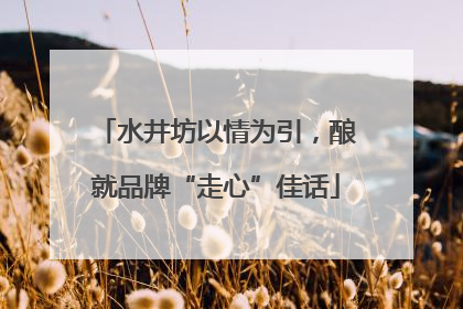 水井坊以情为引，酿就品牌“走心”佳话