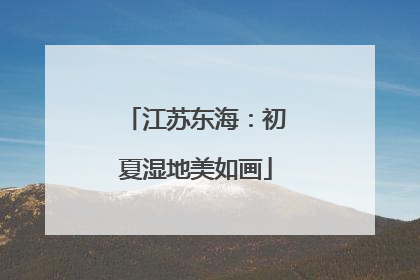 江苏东海：初夏湿地美如画