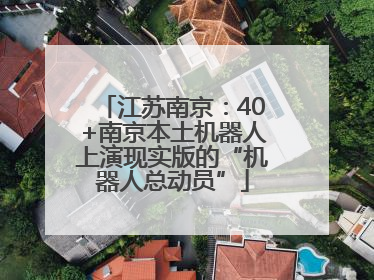 江苏南京：40+南京本土机器人上演现实版的“机器人总动员”