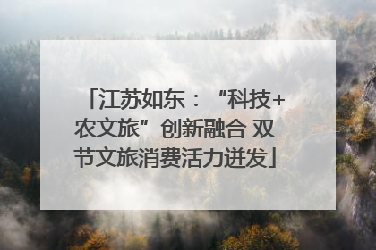 江苏如东：“科技+农文旅”创新融合 双节文旅消费活力迸发