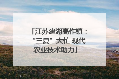 江苏建湖高作镇：“三夏”大忙 现代农业技术助力