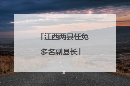 江西两县任免多名副县长