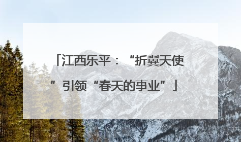 江西乐平：“折翼天使”引领“春天的事业”