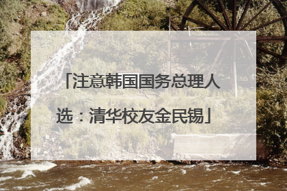 注意韩国国务总理人选：清华校友金民锡