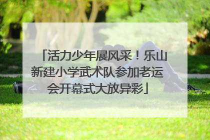 活力少年展风采！乐山新建小学武术队参加老运会开幕式大放异彩