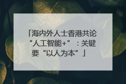 海内外人士香港共论“人工智能+”：关键要“以人为本”