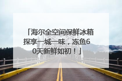 海尔全空间保鲜冰箱探享一城一味，冻鱼60天新鲜如初！