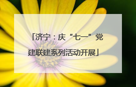 济宁：庆“七一”党建联建系列活动开展