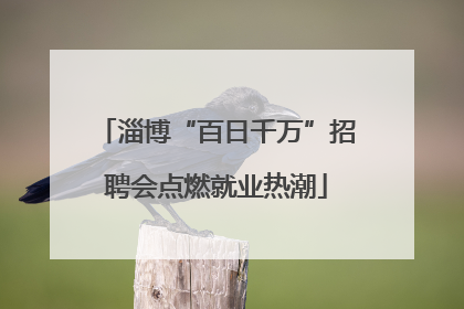 淄博“百日千万”招聘会点燃就业热潮
