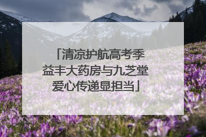 清凉护航高考季 益丰大药房与九芝堂爱心传递显担当