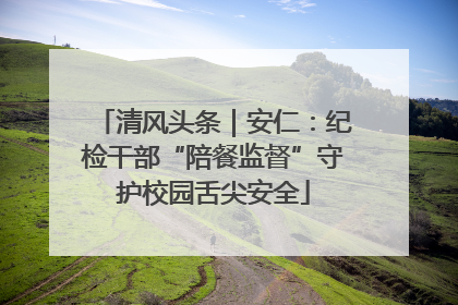 清风头条｜安仁：纪检干部“陪餐监督”守护校园舌尖安全