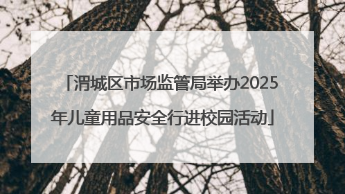 渭城区市场监管局举办2025年儿童用品安全行进校园活动