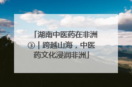 湖南中医药在非洲③｜跨越山海，中医药文化浸润非洲