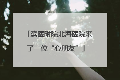 滨医附院北海医院来了一位“心朋友”