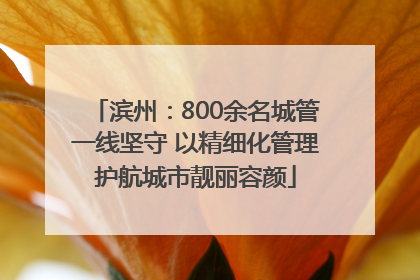 滨州：800余名城管一线坚守 以精细化管理护航城市靓丽容颜