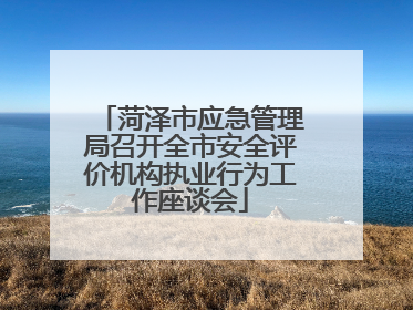 菏泽市应急管理局召开全市安全评价机构执业行为工作座谈会