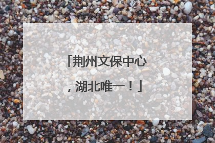 荆州文保中心，湖北唯一！