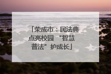 荣成市：民法典点亮校园 “智慧普法”护成长