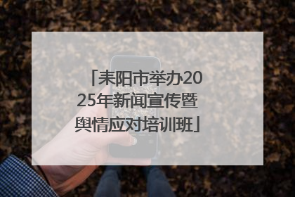 耒阳市举办2025年新闻宣传暨舆情应对培训班